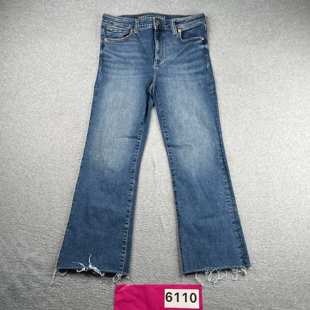 American Eagle Next Level Stretch Jeans Womens Size 8 Regular Distressed